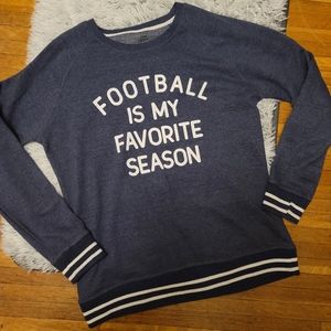 Football is my favorite season crewneck sweatshirt size large